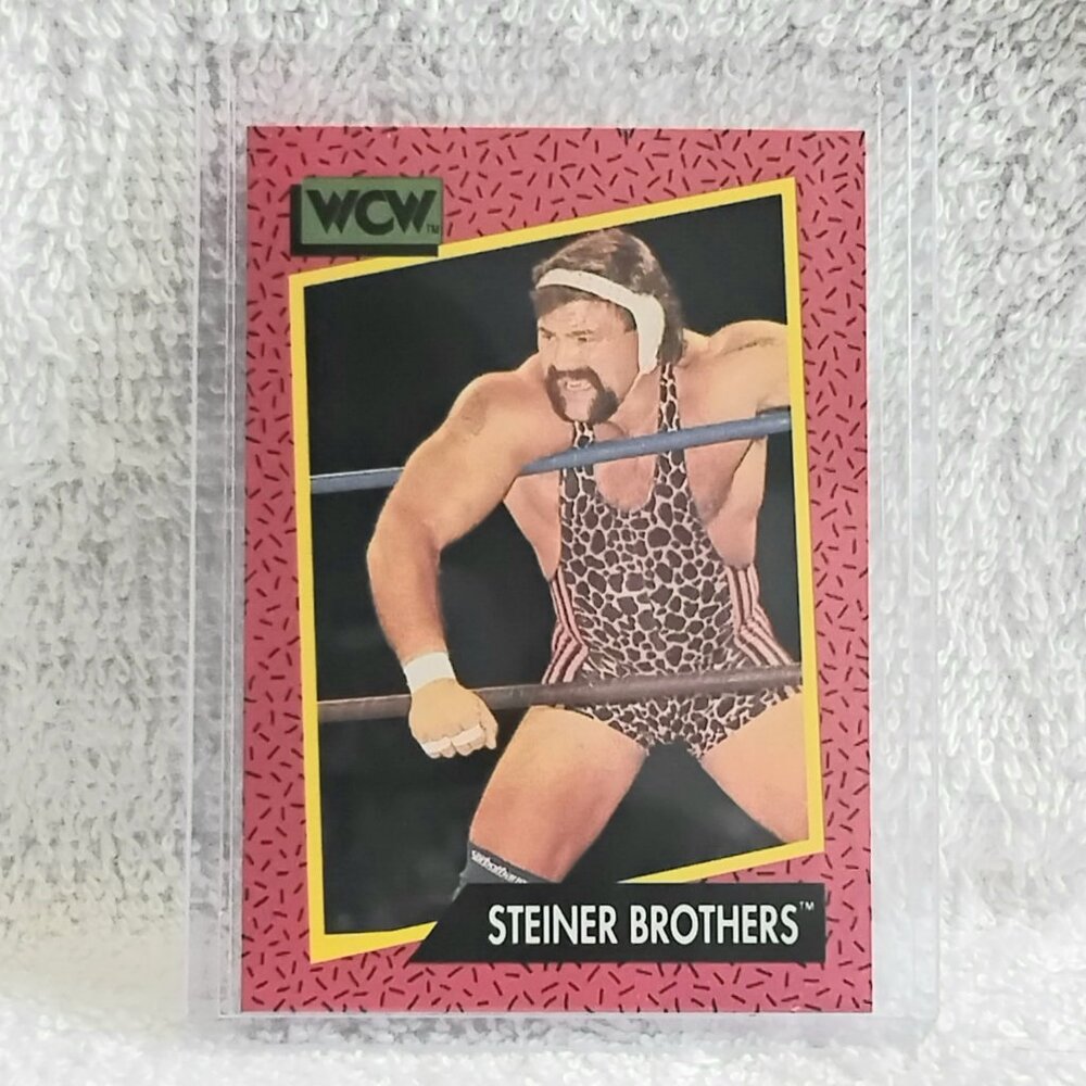 5/$20 Excellent 1991 Impel Steiner Brothers WCW Wrestling Card 107!!